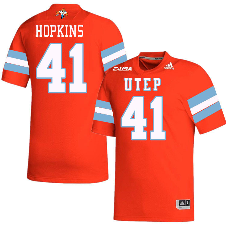 Dorian Hopkins UTEP Jersey,UTEP Miners #41 Dorian Hopkins College Football Jersey,Uniforms-Throwback